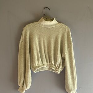 Forever 21 Plush Mock Neck Top